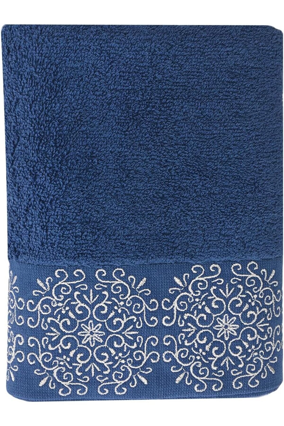STOREMAX shopverse Sty Nakışlı Lacivert Havlu 50X90 trendflick 1014773