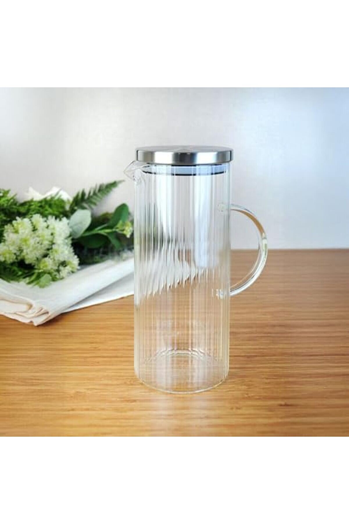 Shopverse 1500Ml Metal Kapaklı Borosi̇li̇kat Cam Yağlık & Sürahi̇ – Şık, Dayanıklı Ve Sağlıklı Saklama