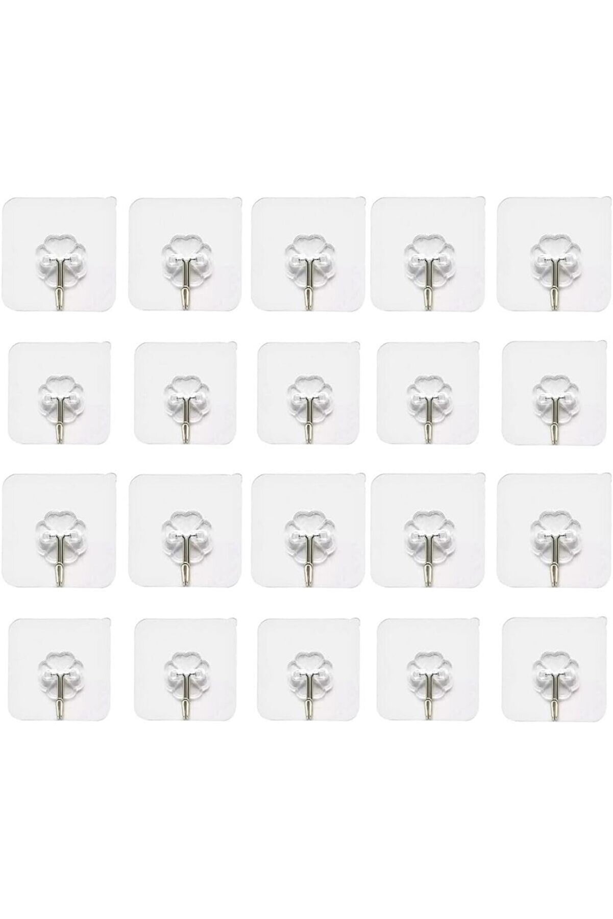 STOREMAX shopverse 20 Adet Tekli Şeffaf Askı, Metal Kancalı, 6 cm Ebatında, Ekonomik trendflick 1014773