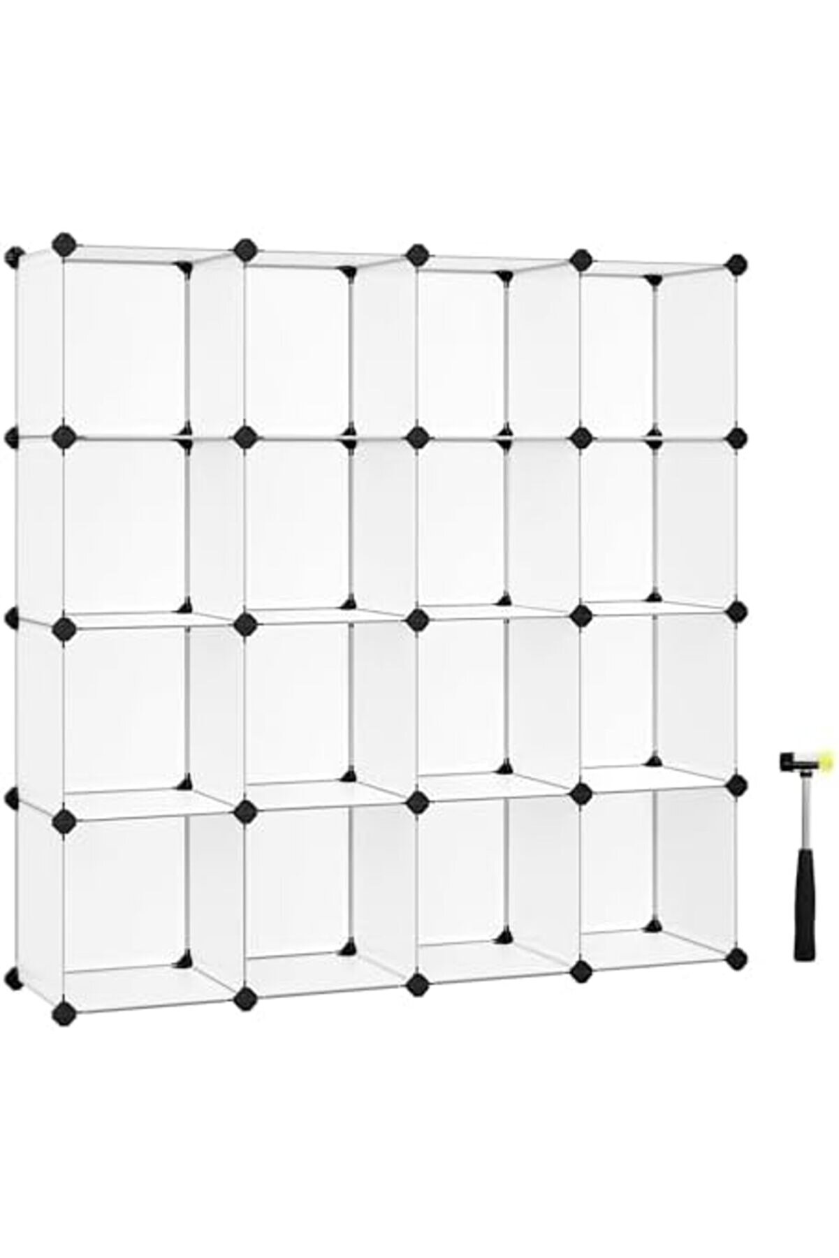 Shopverse Ayakkabı Rafı 15 K&uuml;p, Plasti̇k Raf, 153 X 31 X 153 Cm, Beyaz Lpc44L Trendfli̇ck 1014773