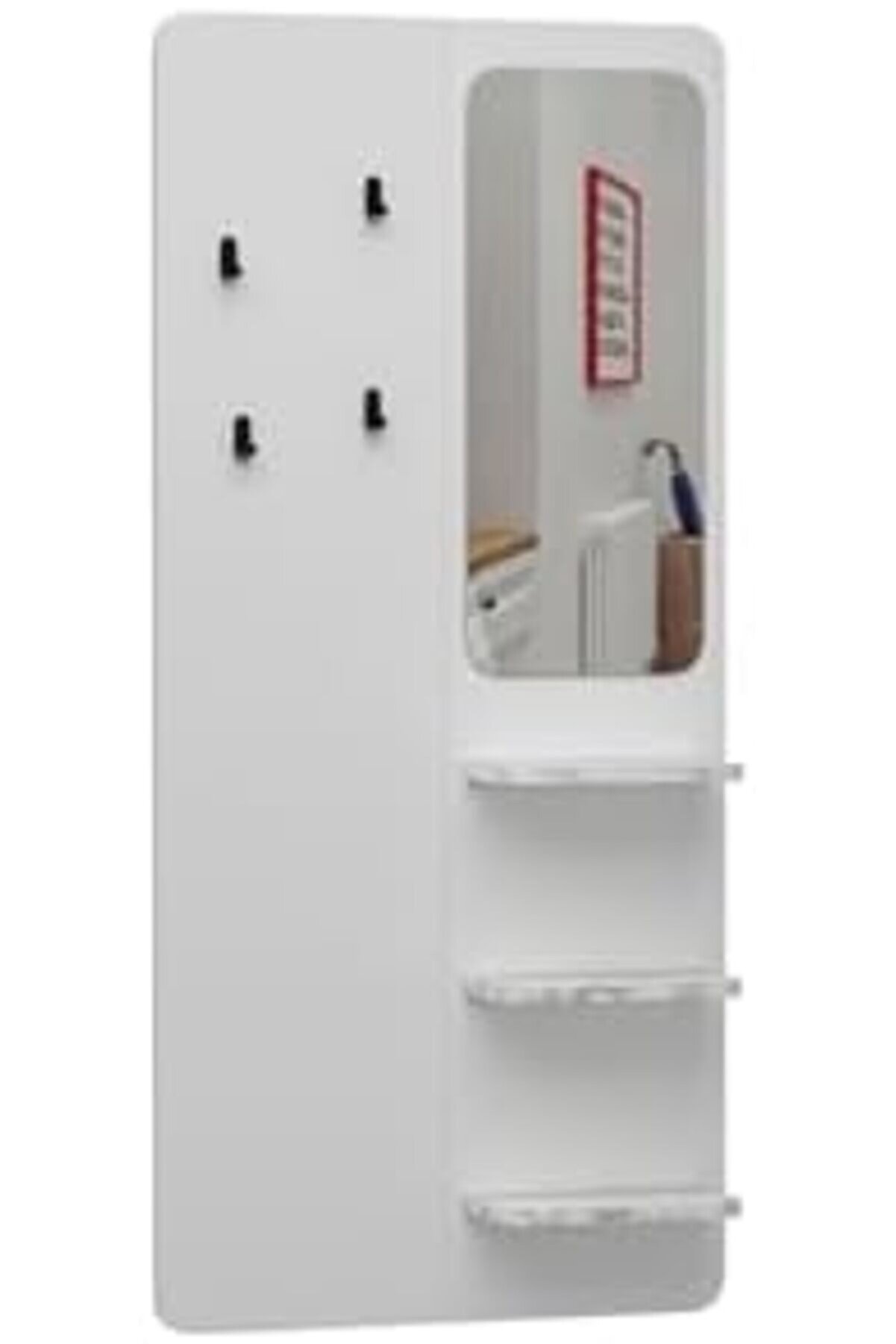 Shopverse Di̇zayn Duvara Monte Askılık Beyaz - Mermer Desen Trendfli̇ck 1014773