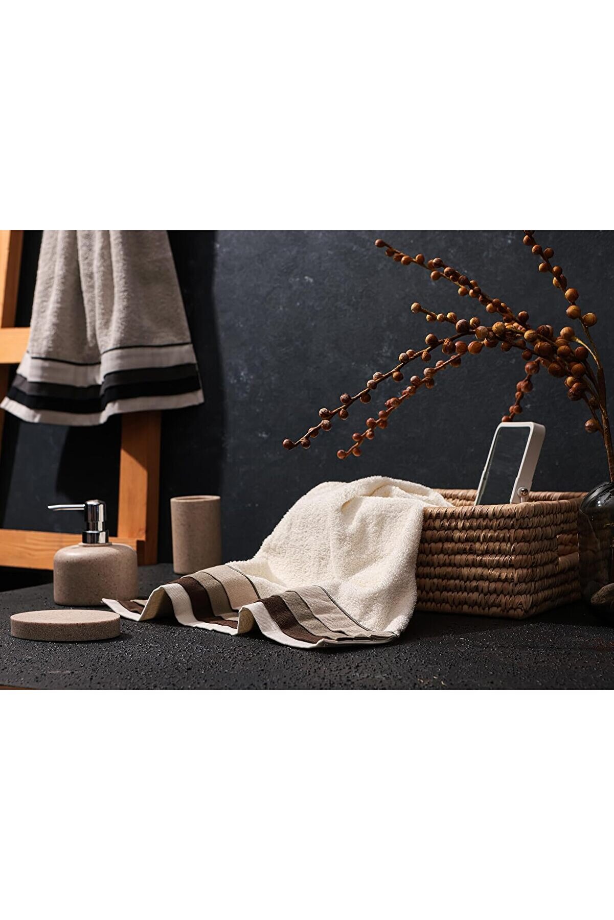 STOREMAX shopverse Sty Utica Bez Bordürlü Krem Havlu 50X90 trendflick 1014773