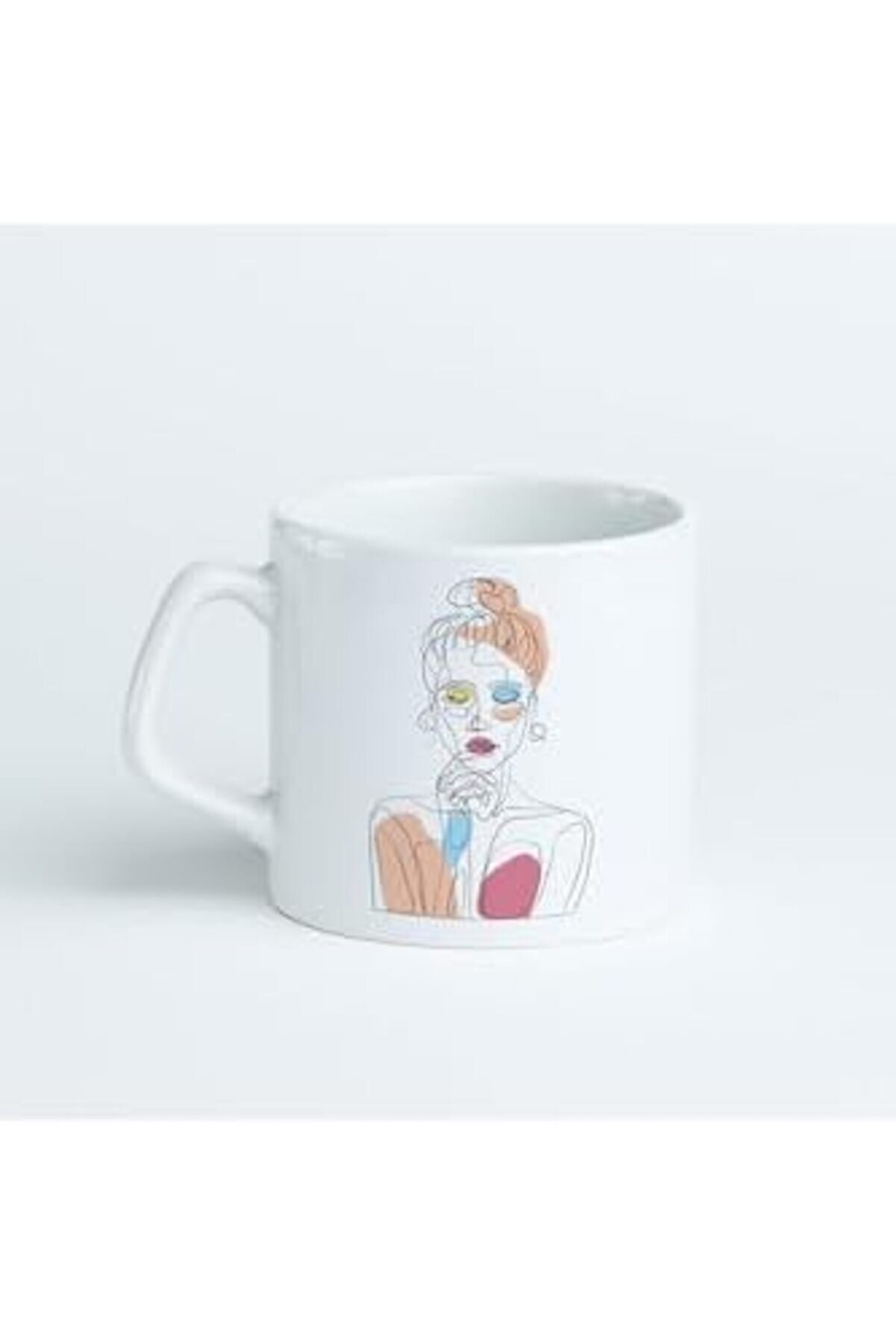 Shopverse Art Düşünen Kız Tasarımlı Kupa 7,5 Cm Yüksekli̇ği̇ne Ve 8 Cm Çapına Trendfli̇ck 1014773