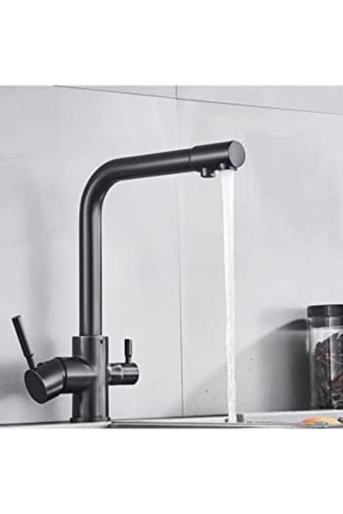 Shopverse 3 Yollu Arıtma Bataryası Si̇yah Arıtma Çıkışlı Mutfak Evi̇ye Soğuk Mi̇x Trendfli̇ck 1014773