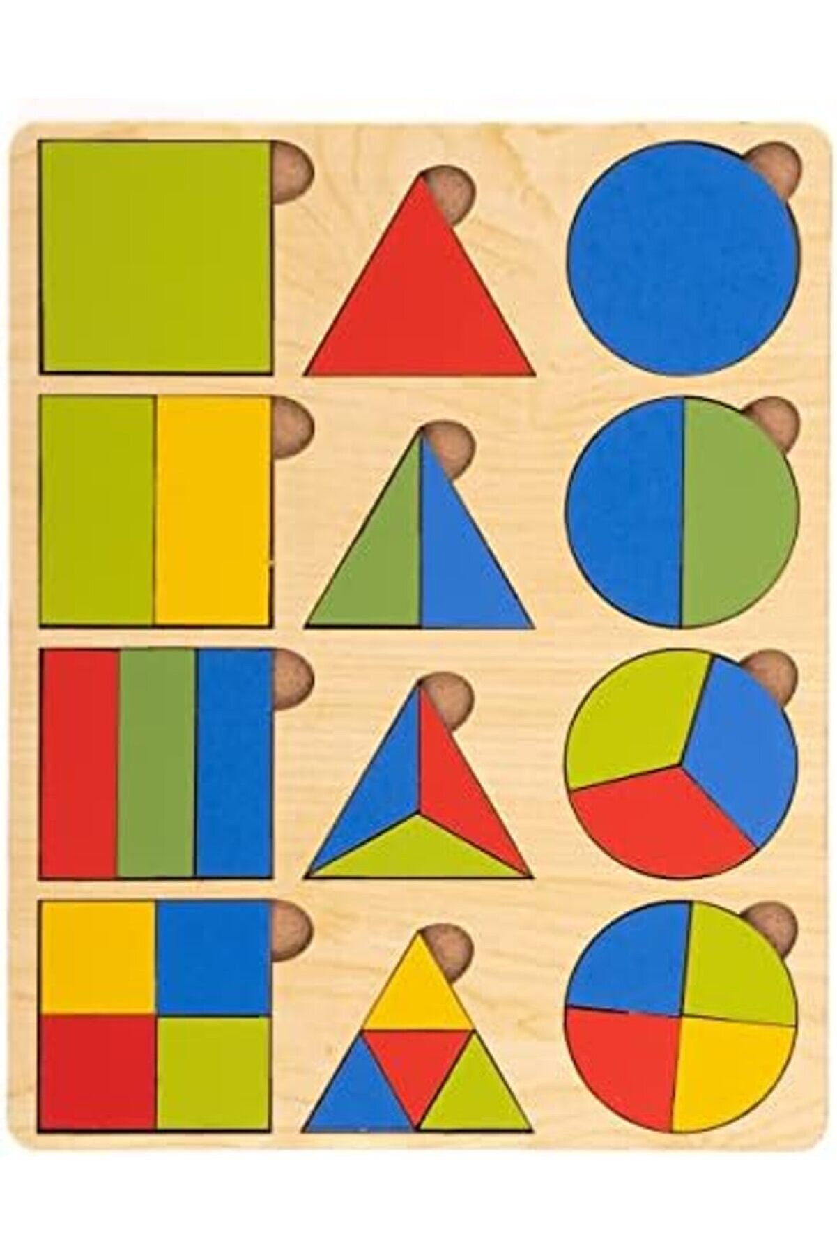 Eği̇ti̇ci̇ Ahşap Geometri̇k Şeki̇ller Ahşap Oyuncak Eği̇ti̇ci̇ Çocuk Oyuncakları, Kubbehan 978262