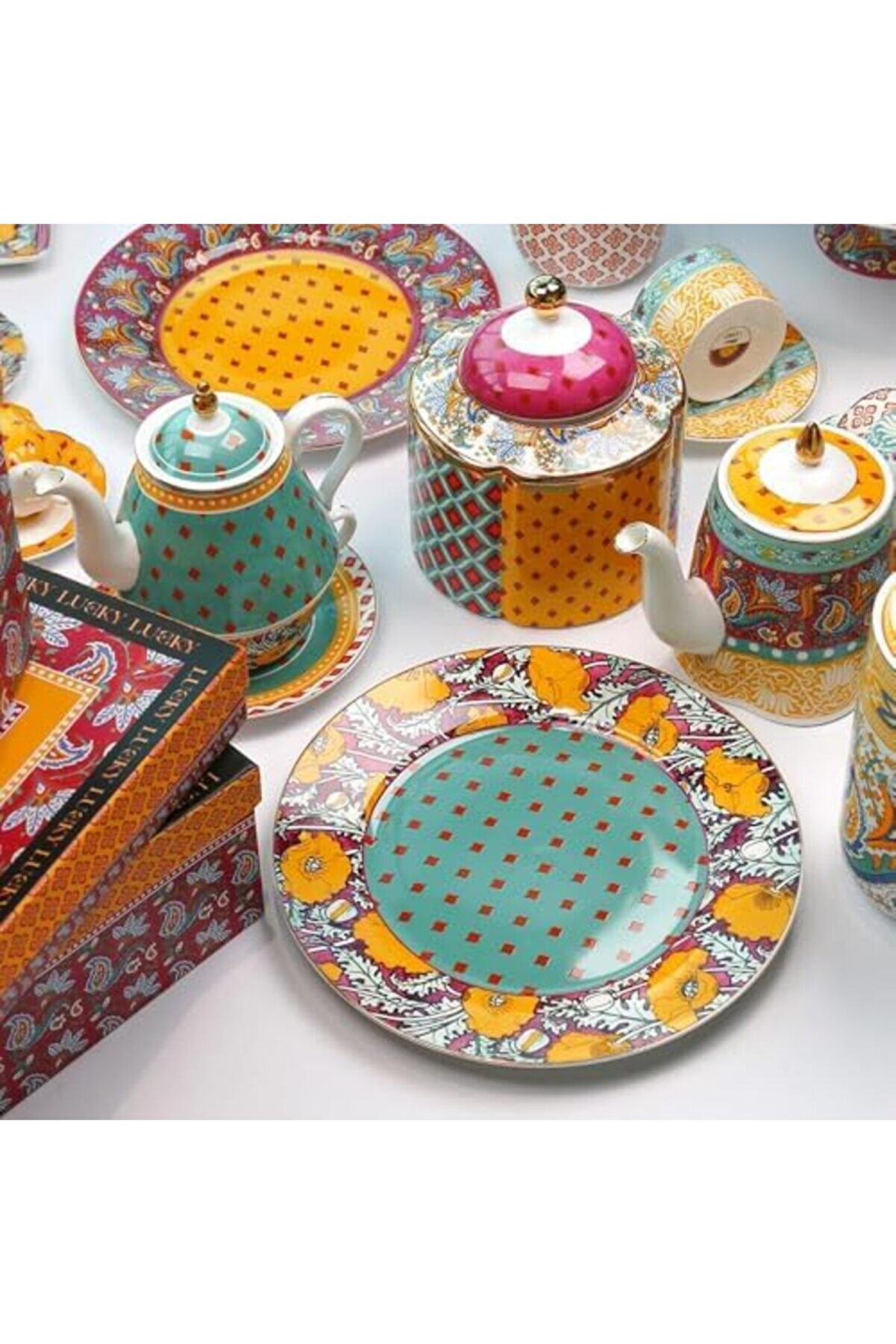 Shopverse Art Eli̇ana 20 Cm Dörtlü Tabak Seti̇ Trendfli̇ck 1014773