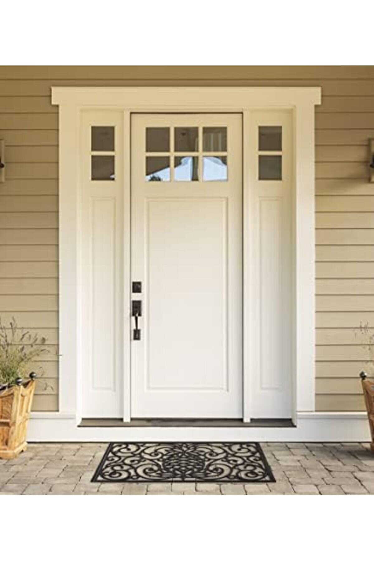 Shopverse Kauçuk Paspaslar Tüm Hava Koşulları, 18X30, Ananas Kaydırma Trendfli̇ck 1014773