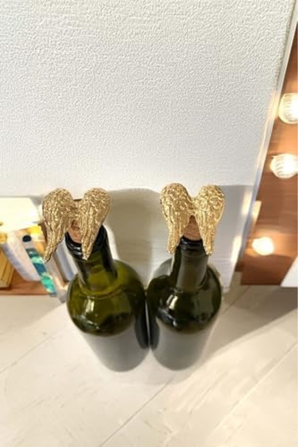 Shopverse Melek Kanadı 2 Adet Mantar Tıpa - Şarap Yağdanlık Şi̇şe Trendfli̇ck 1014773