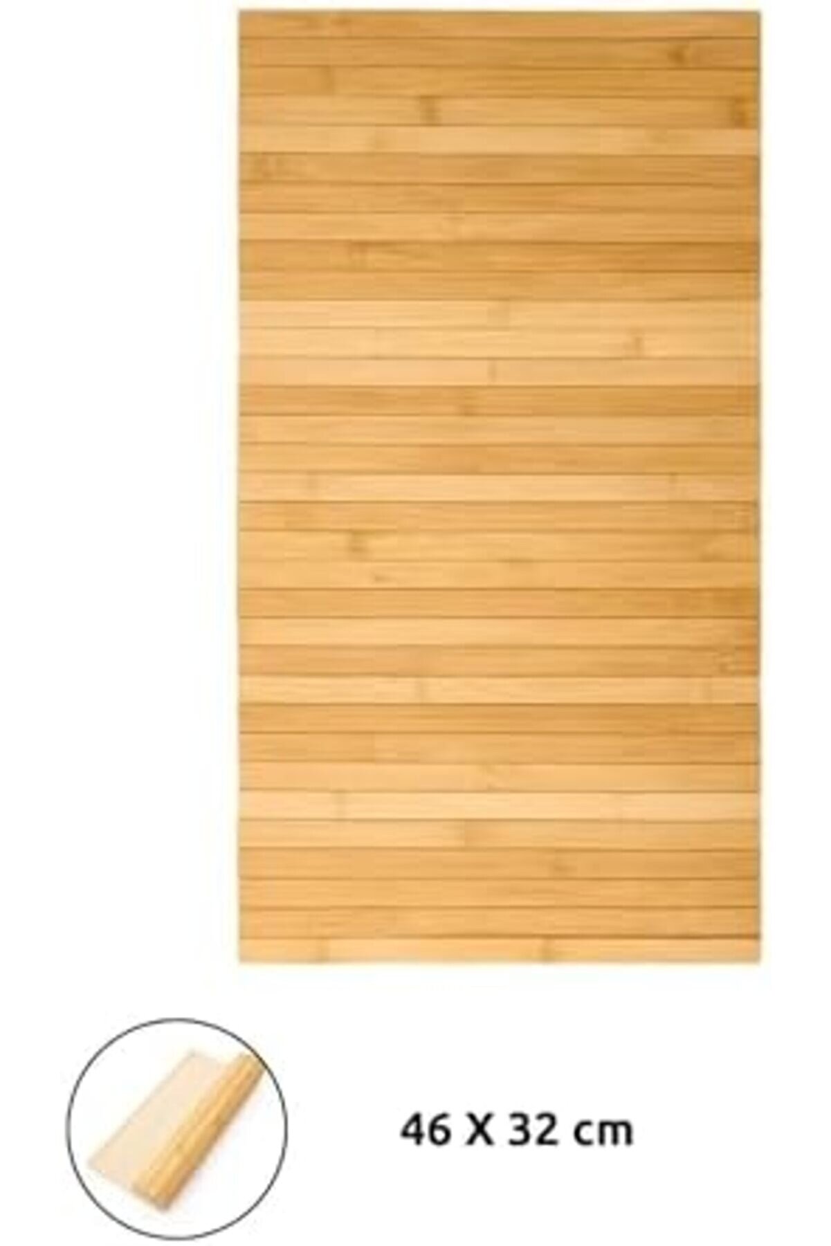 Goldwhi̇rl Katlanabi̇li̇r Bambu Di̇kdörtgen Çok Amaçlı Koltuk Kolçak Üstü Ve Tepsi̇ Supla - Ahşap Bambu 4