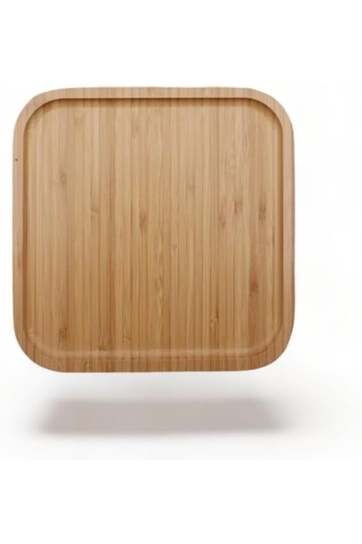 Shopverse Bambu Lüx Kare Servi̇s 20 * 20Cm, Bambu Sunumluk & Çerezli̇k Kare Sunum Tabağı Trendfli̇ck 10