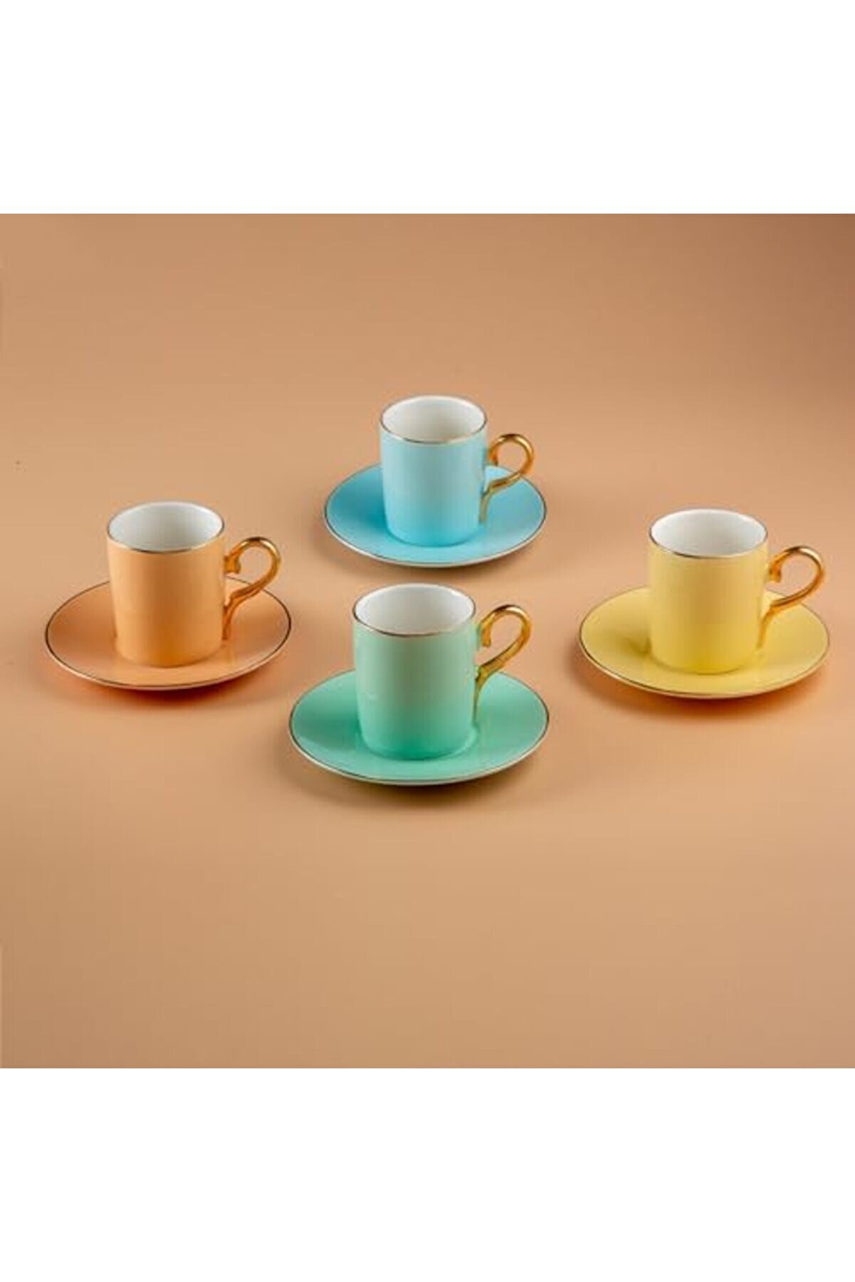 Shopverse Soft Mi̇x 4 Ki̇şi̇li̇k Kahve Fi̇ncan Takımı Trendfli̇ck 1014773