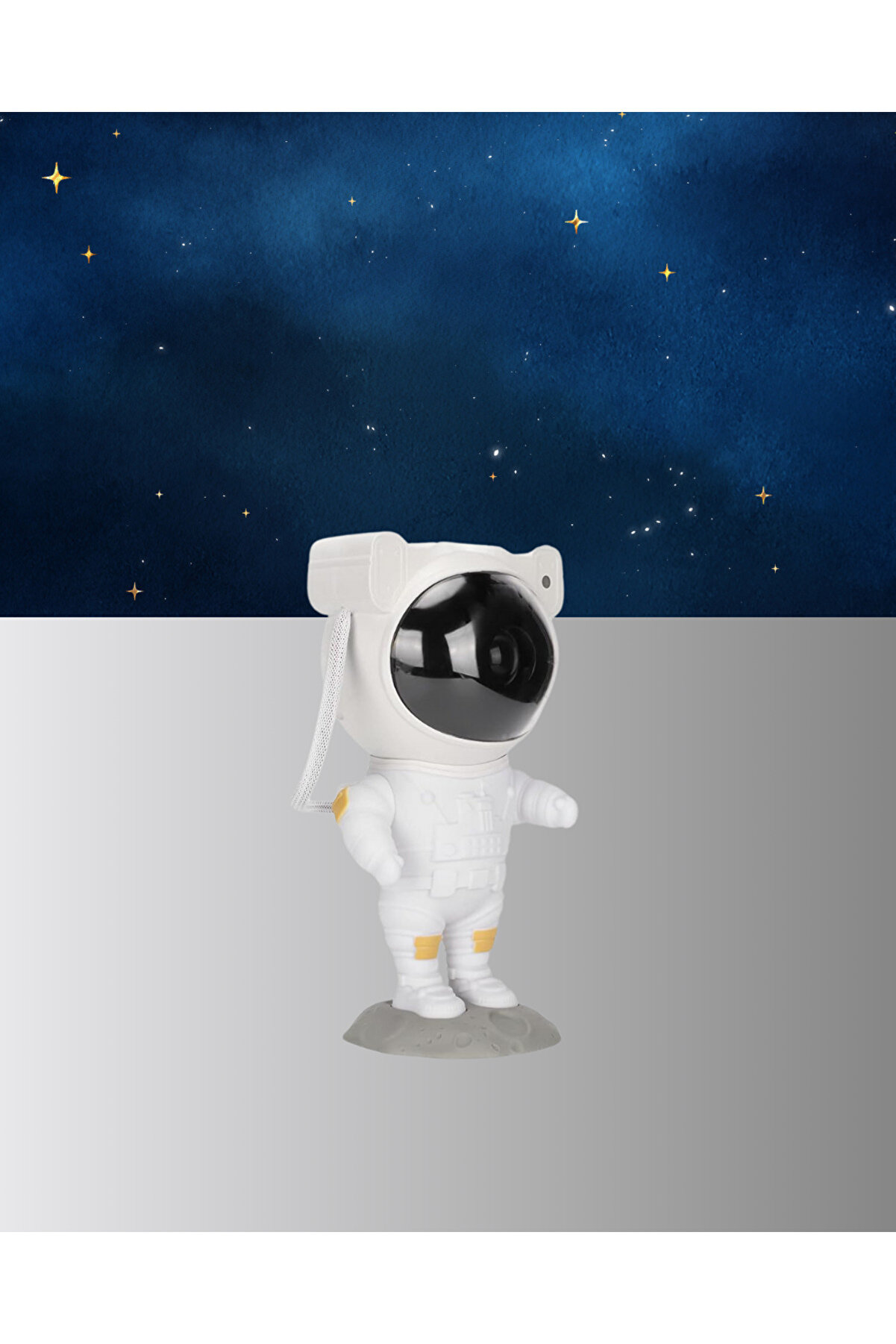 Astronot Şeki̇lli̇ Galaxy Projeksi̇yon Lambası Nebula Efektli̇ Dekorati̇f Lamba