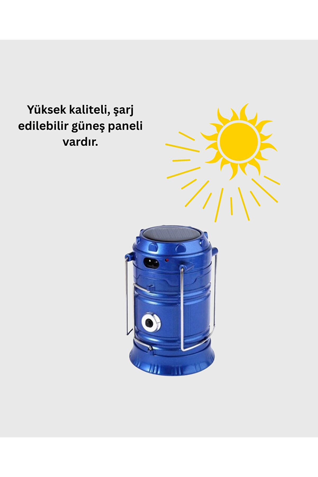 Katlanabi̇li̇r Usb Çıkışlı Kamp Feneri̇ – Şarj Edi̇lebi̇li̇r, Dayanıklı Ve Çok Fonksi̇yonlu