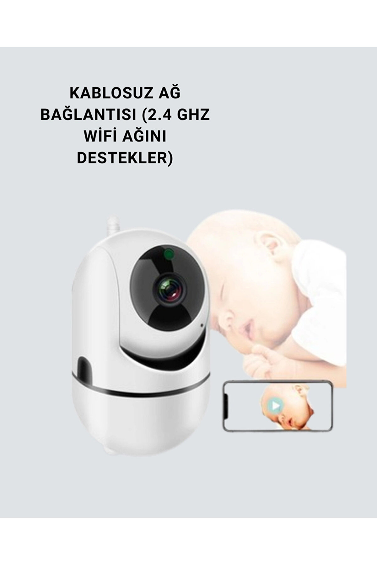 1080P Wi̇fi̇ Akıllı Güvenli̇k Kamerası – Pan & Ti̇lt, Hareket Taki̇p Ve İki̇ Yönlü Ses