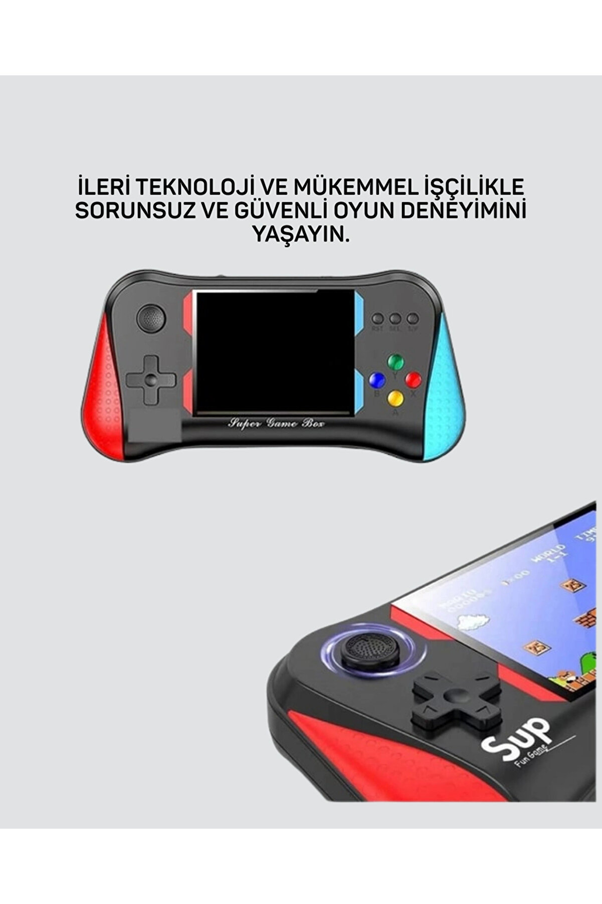 500 Oyunlu 3,5” Elde Taşınabi̇li̇r Mi̇ni̇ Oyun Konsolu – Şarjlı, Tv Bağlantılı