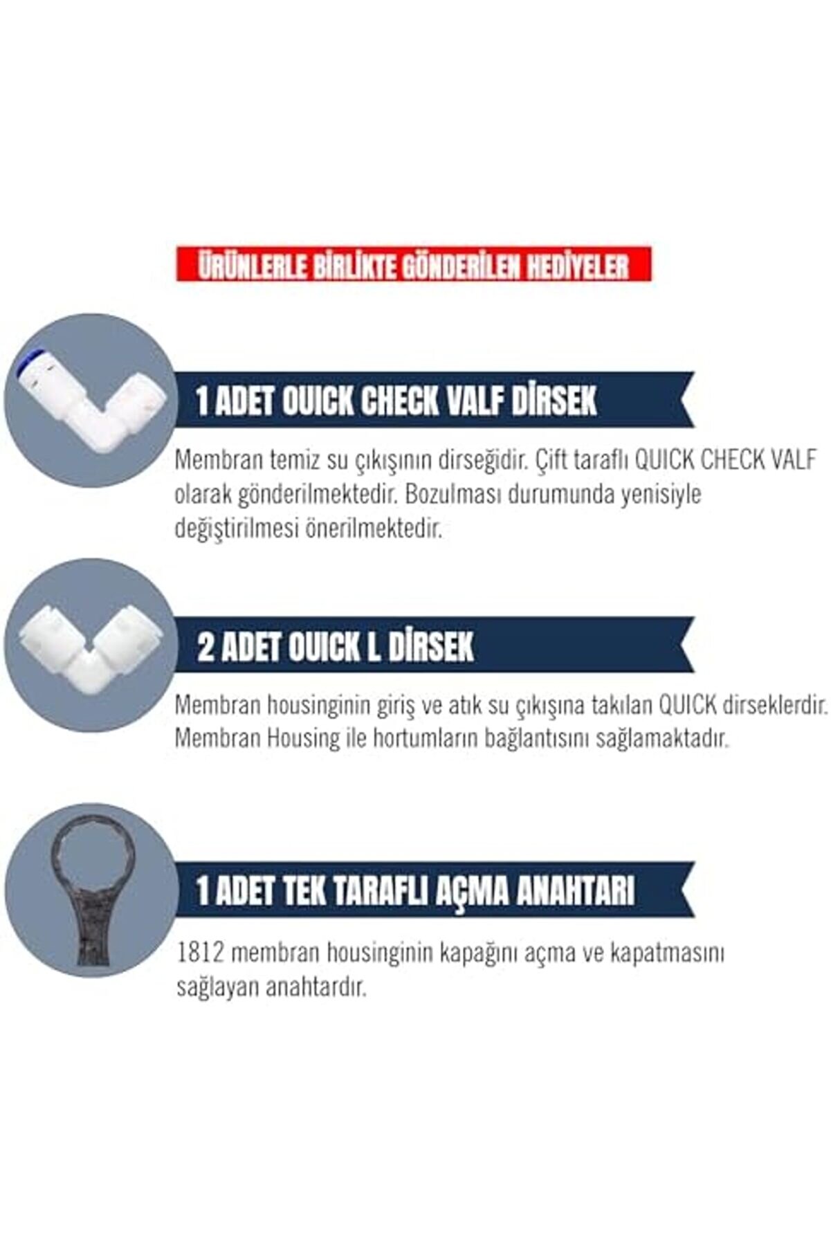 Shopverse Su Arıtma Ci̇hazı Membran Housi̇ng Fi̇ltre Kabı (Boş) - Açma Anahtarı Hedi̇yeli̇ Trendfli̇ck 101