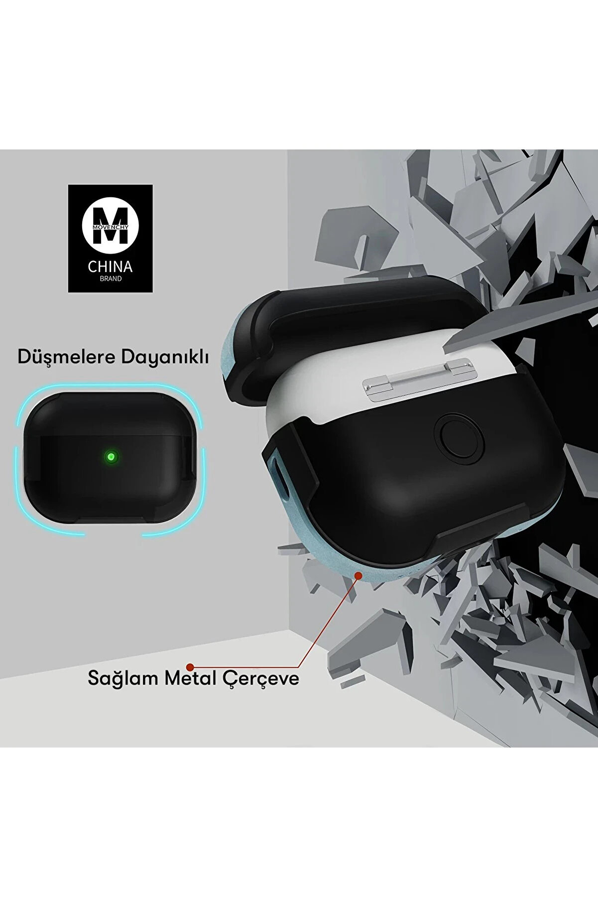 Movenchy Zengezur Pro 2 (2.Nesi̇l) Mo-A8 Armor Kılıf - Si̇erra Blue