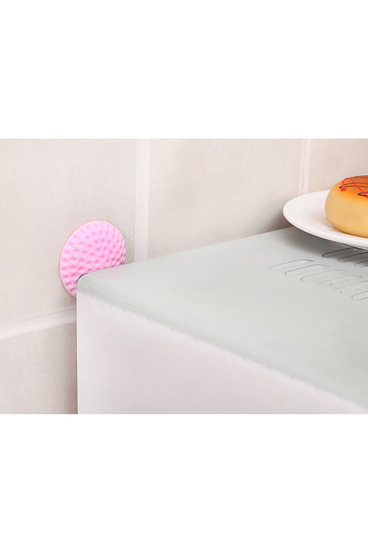 Go İthalat &Ccedil;ok Ama&ccedil;lı Si̇li̇kon Kapı Duvar Koruyucu Tampon 4L&uuml; Paket (4457)