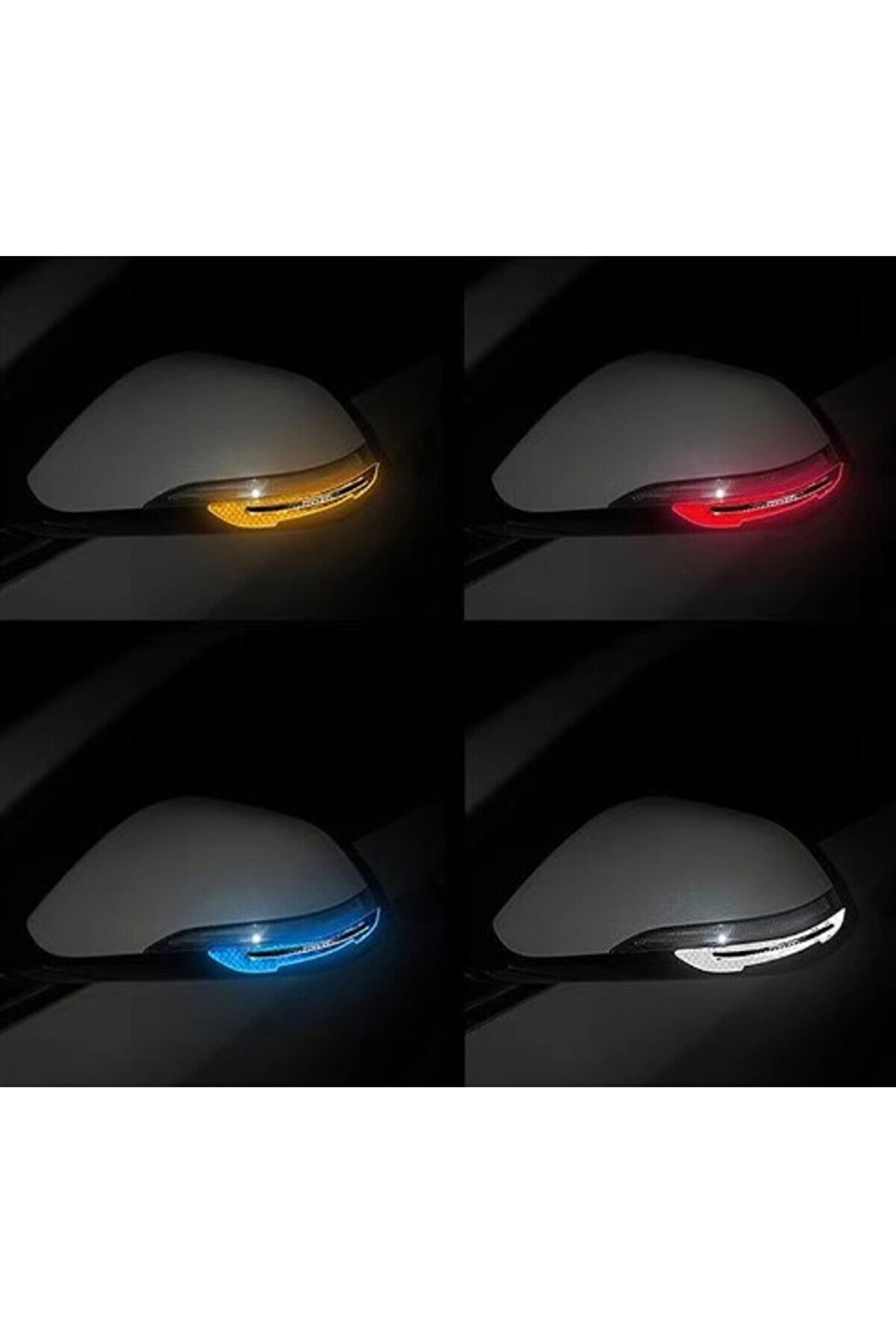 Go İthalat Araba Ayna &Ccedil;arpma Koruyucu Renkli̇ Reflekti̇f Şeri̇t (4457)