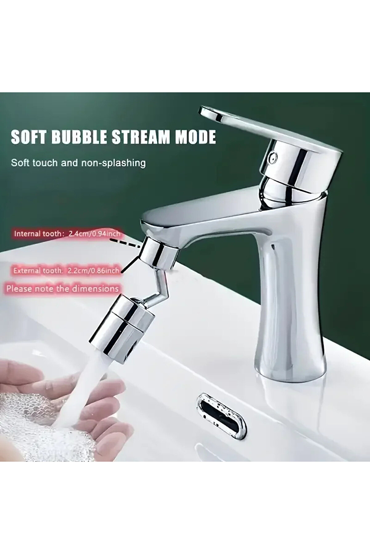 Go İthalat 720 Derece Oynar Tasarruflu Musluk Ucu (4457)