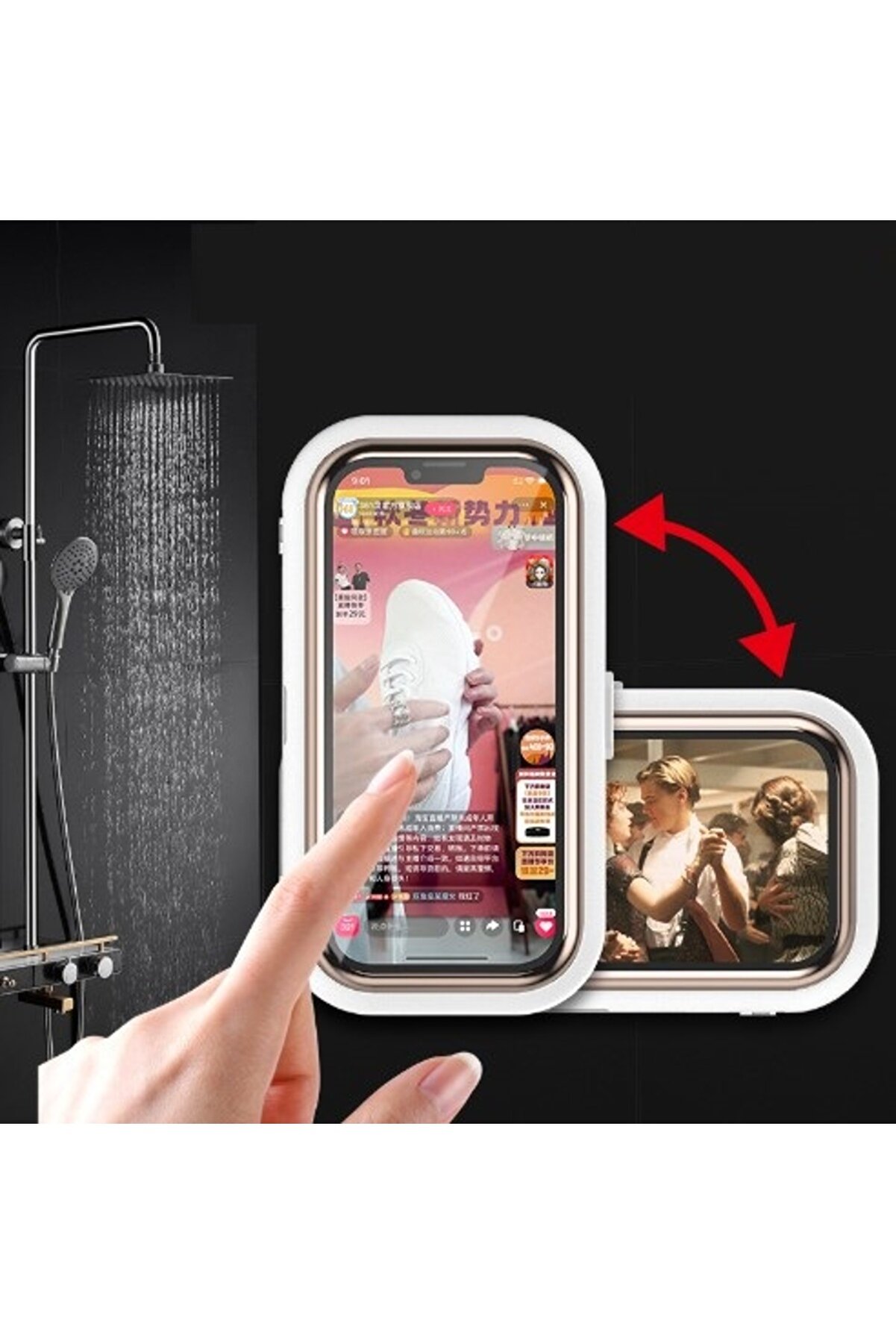 Go İthalat Su Ge&ccedil;i̇rmez Hareketli̇ Telefon Tutucu Stand (4457)