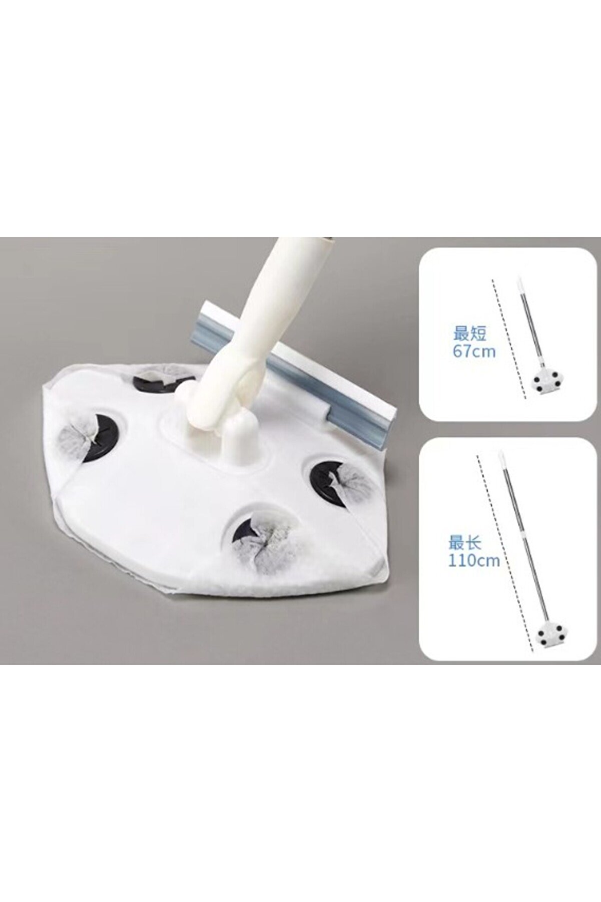 Go İthalat Islak Mendi̇l Uyumlu Prati̇k &Ccedil;ek &Ccedil;ekli̇ Mop (5258)