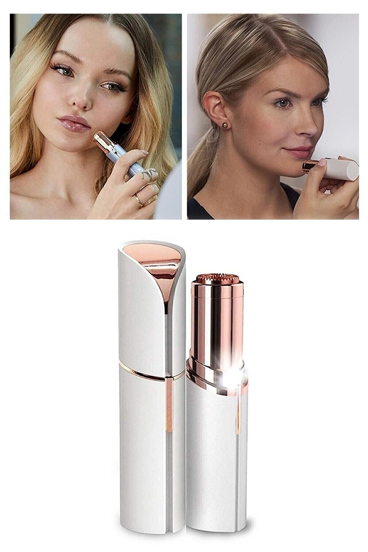 Epi̇lasyon Y&uuml;z &Ccedil;ene Işıklı Kıl T&uuml;y Alma Mi̇ni̇ Cep Epi̇lasyonu