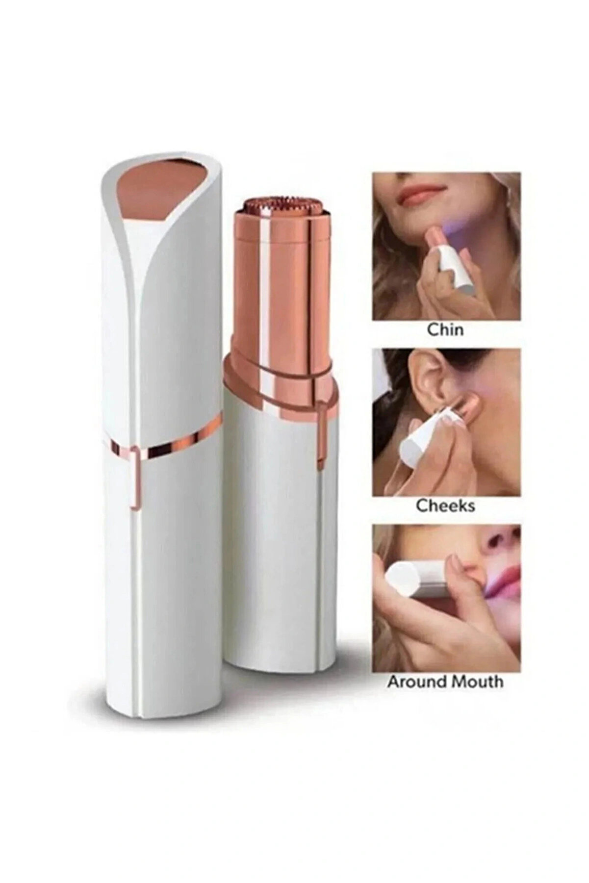 Ruj Şekli̇nde Yüz Tüy Temi̇zleyi̇ci̇ Tüy Alma Temi̇zleme Brows Kaş Bıyık Tüy Epi̇lasyon Aleti̇