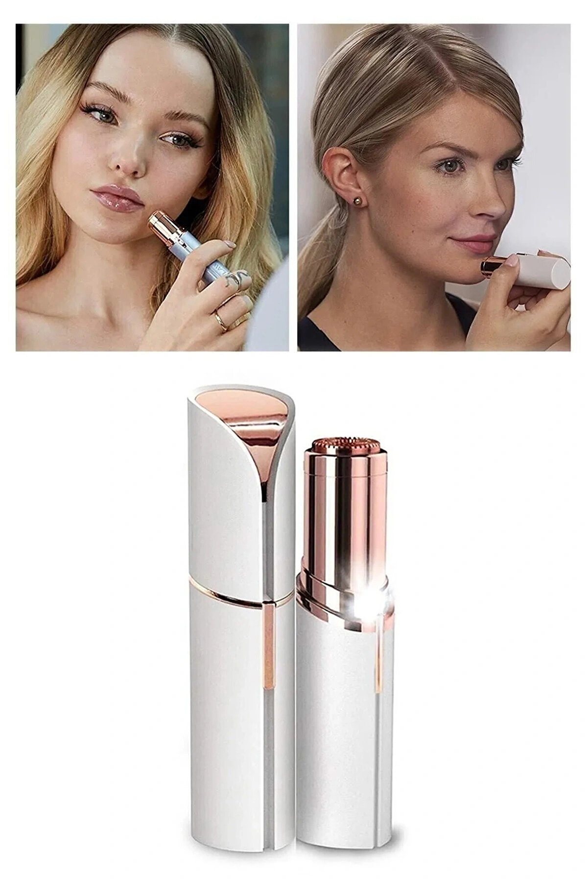 Ruj Şekli̇nde Yüz Tüy Temi̇zleyi̇ci̇ Tüy Alma Temi̇zleme Brows Kaş Bıyık Tüy Epi̇lasyon Aleti̇