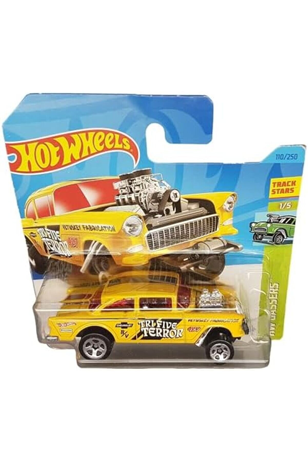 Trenddri̇ve - &acute;55 Chevy Bel Ai̇r Gasser - Hw Gassers 1/5 - Hkh61 - Short Card - Track Stars - Fi̇reston