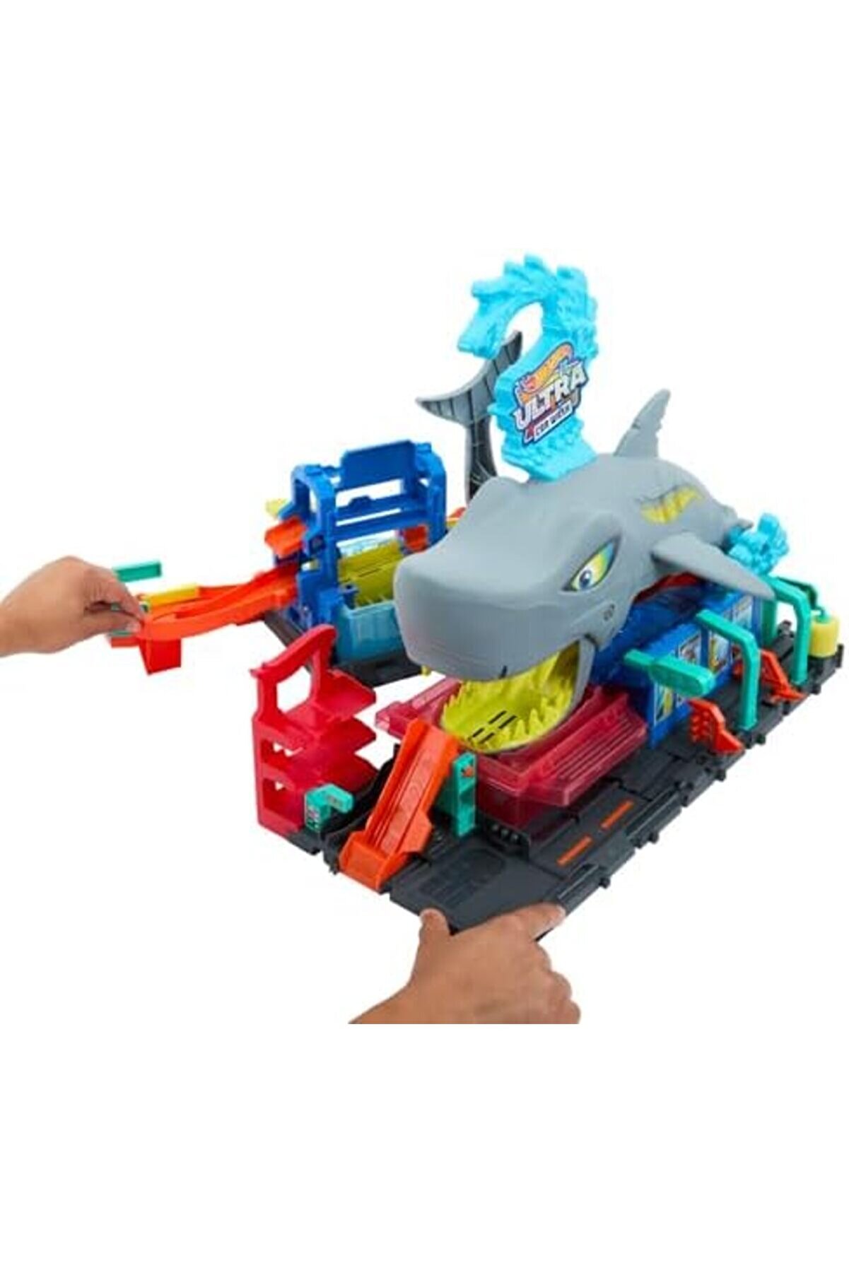 Muhteşem Köpek Balığı Araç Yıkama Oyun Seti̇ 164 Ölçekte Renk Deği̇şti̇ren Oyuncak Araba İçeren Hot Şe