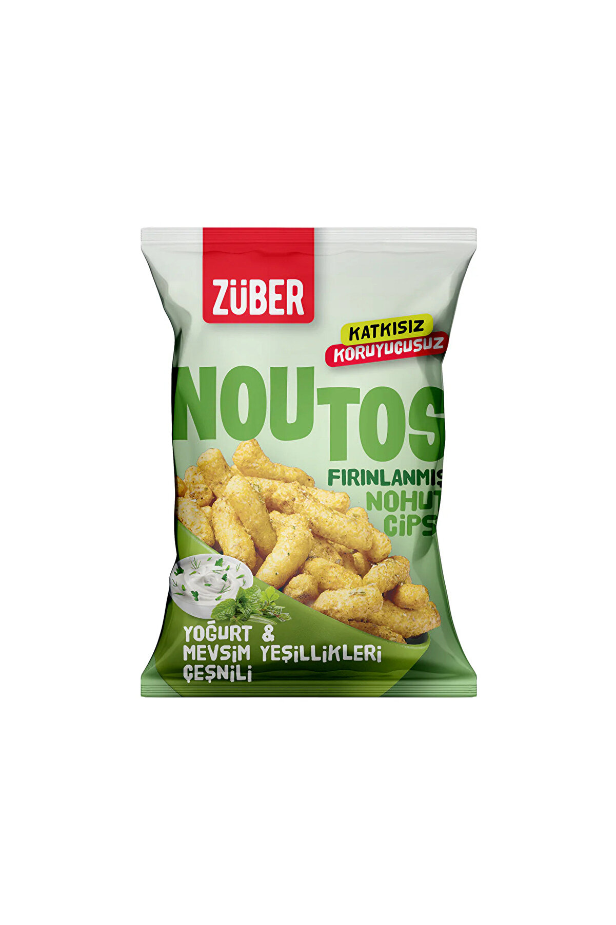 Toptan Bulurum Züber Noutos Fırın Nohut Cipsi 55 Gr Yoğurt ve Mevsim Yeşillikleri
