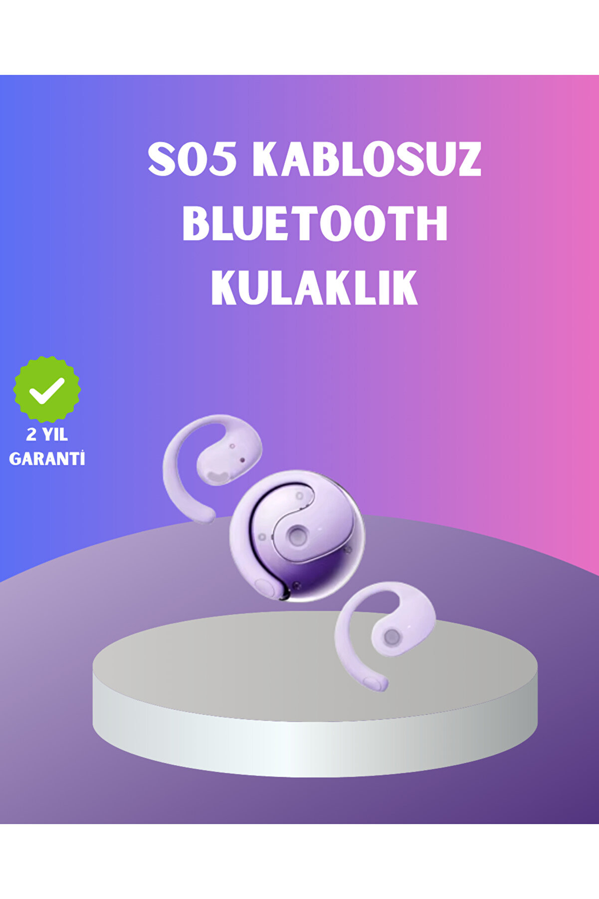 Toptan Bulurum S05 Spor Kulaklığı – Kemik İimli, Kulak Kanalını Tıkamayan Yapı