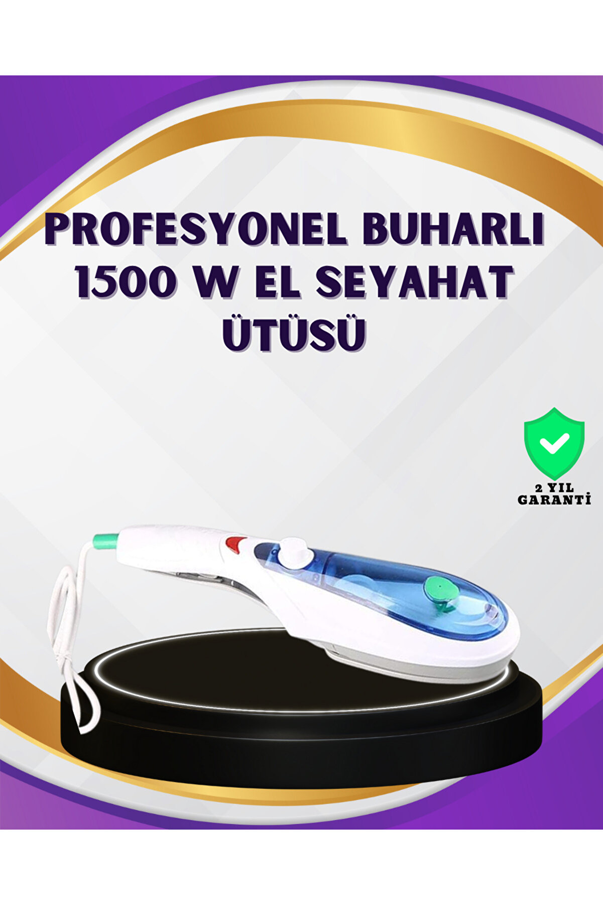 Toptan Bulurum Taşınabilir Buharlı Ütü 1500W | Giysilerde Yanık Bırakmaz, Kokuyu Giderir