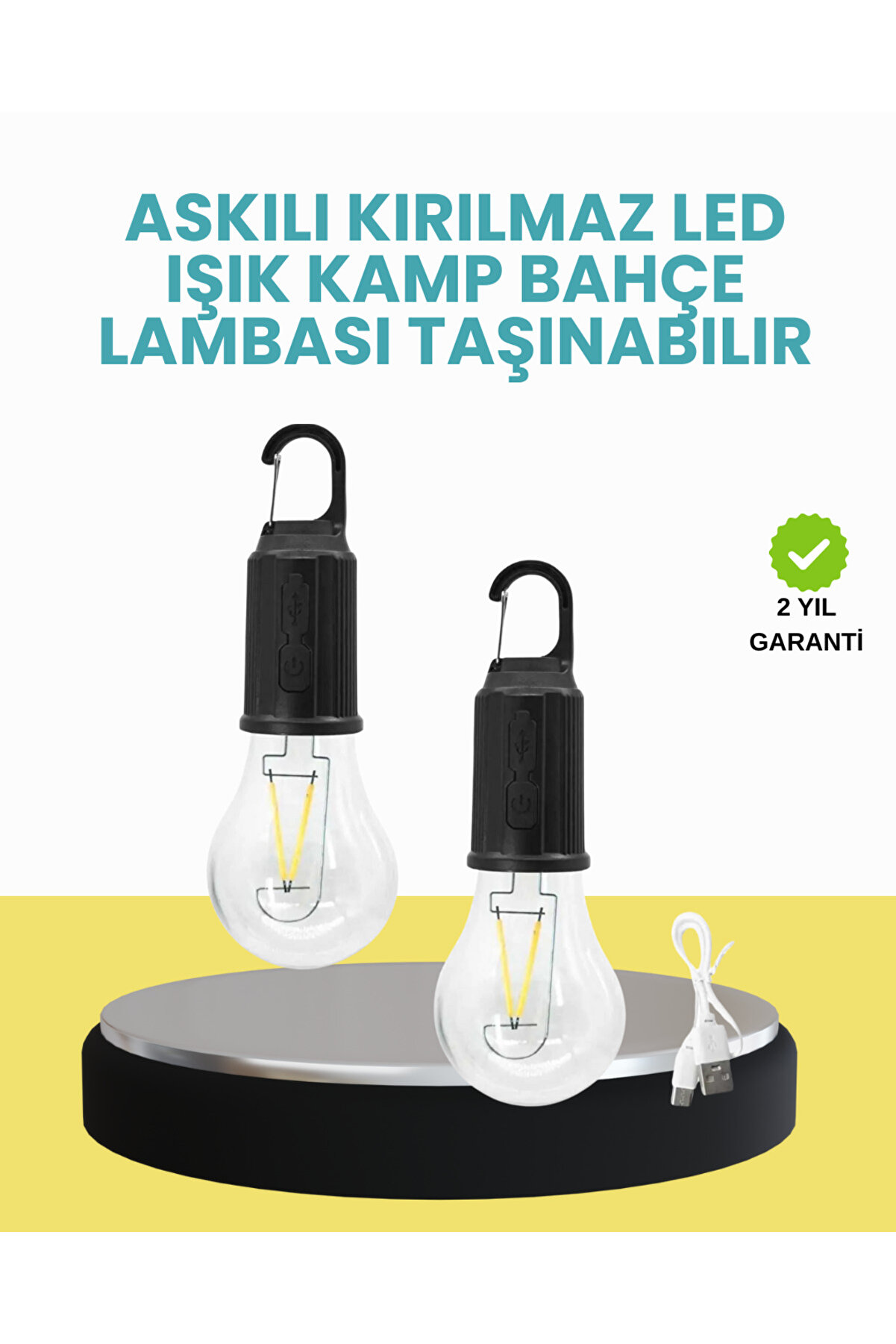Su Geçi̇rmez Dış Mekan Led Çadır Işığı