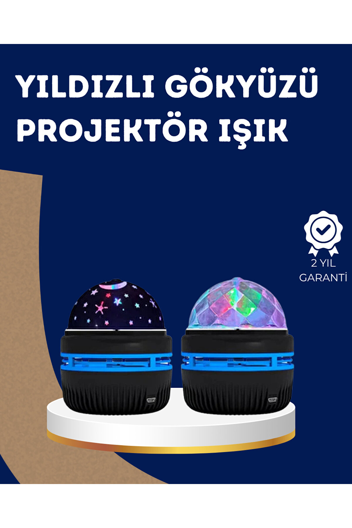 Toptan Bulurum 360° Dönen Galaxy Projektörlü Gece Lambası – Yıldızlı Gökyüzü Efekti