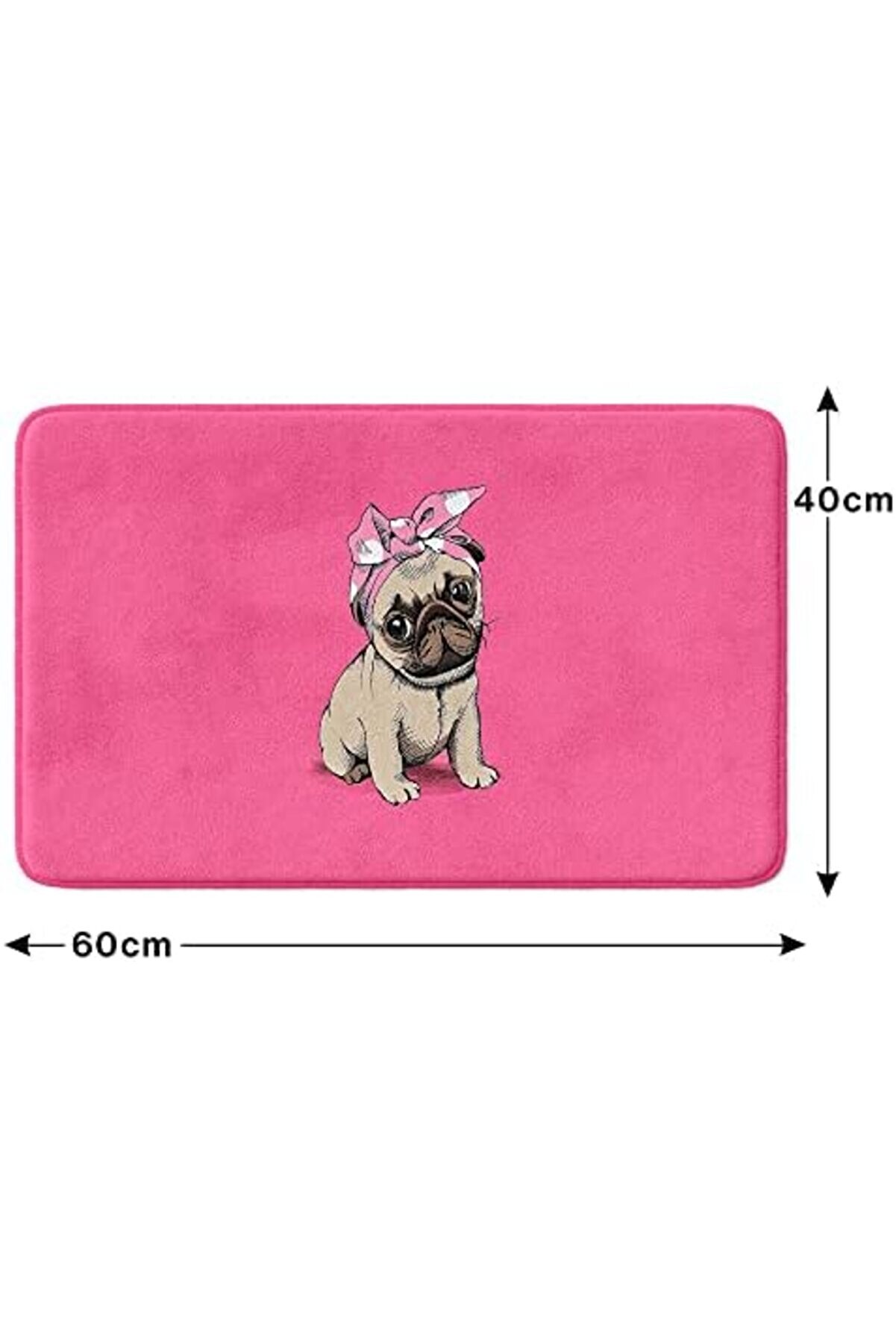 Shopverse Sevi̇mli̇ Tasarımlı Mi̇krofi̇ber Paspası, Kaymaz Taban, Yıkanabi̇li̇r (252_Bpsm, 2 Li̇ Takım