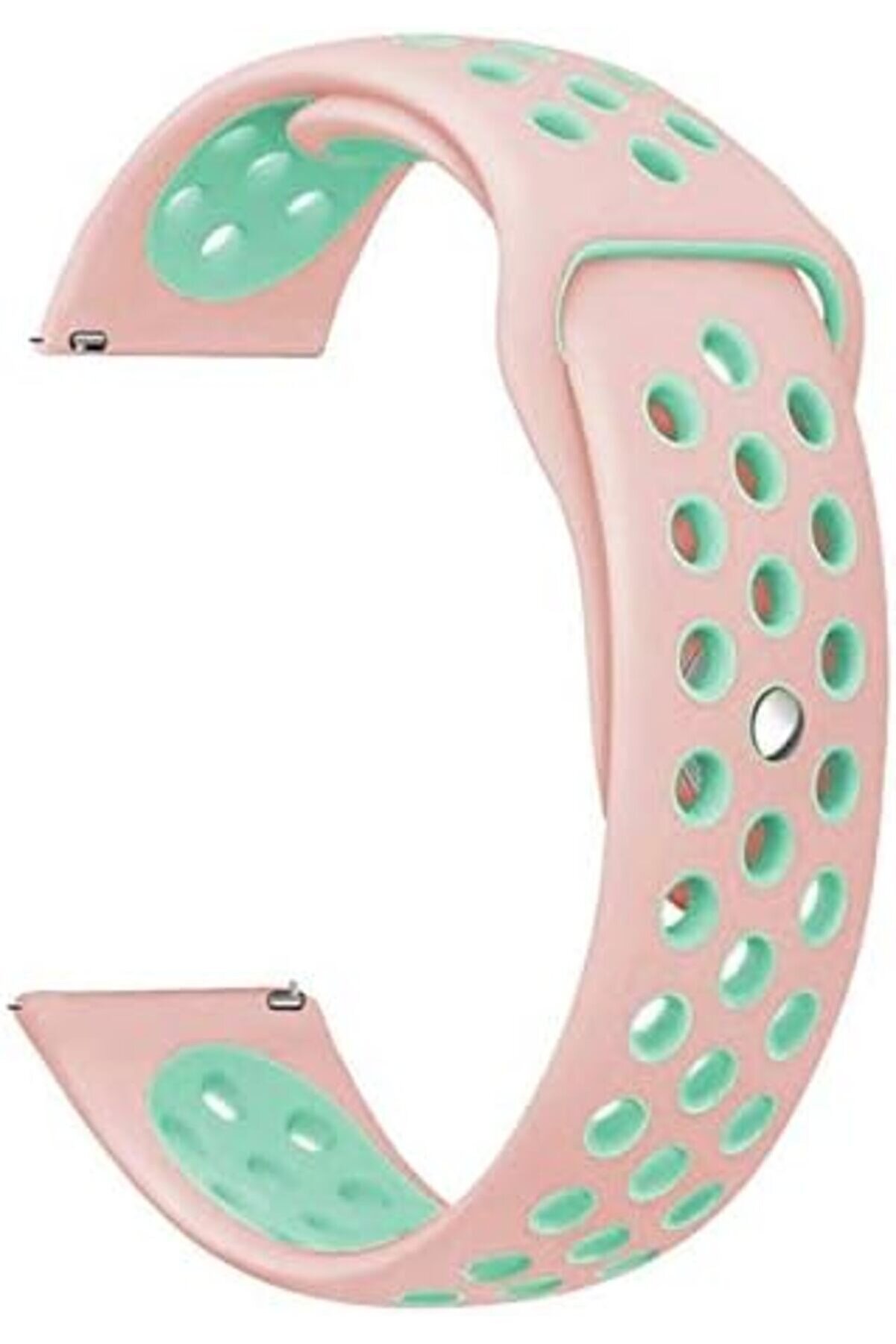 STOREMAX shopverse Gear S3 Frontier İçin Pembe Yeşil Spor Silikon Kordon trendflick 1014773