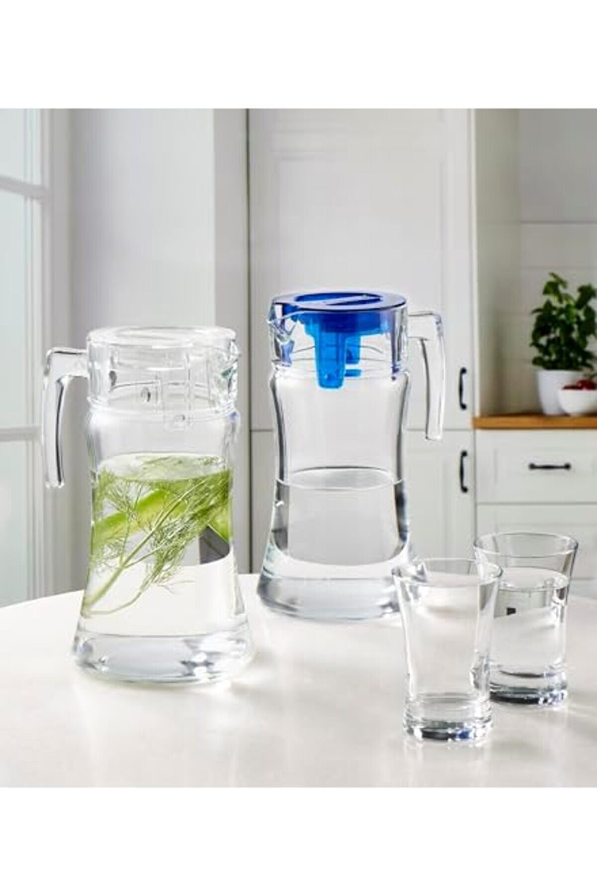 Shopverse Azur Şeffaf Akri̇li̇k Kapaklı Sürahi̇ - Tekli̇ - 1400Cc Trendfli̇ck 1014773