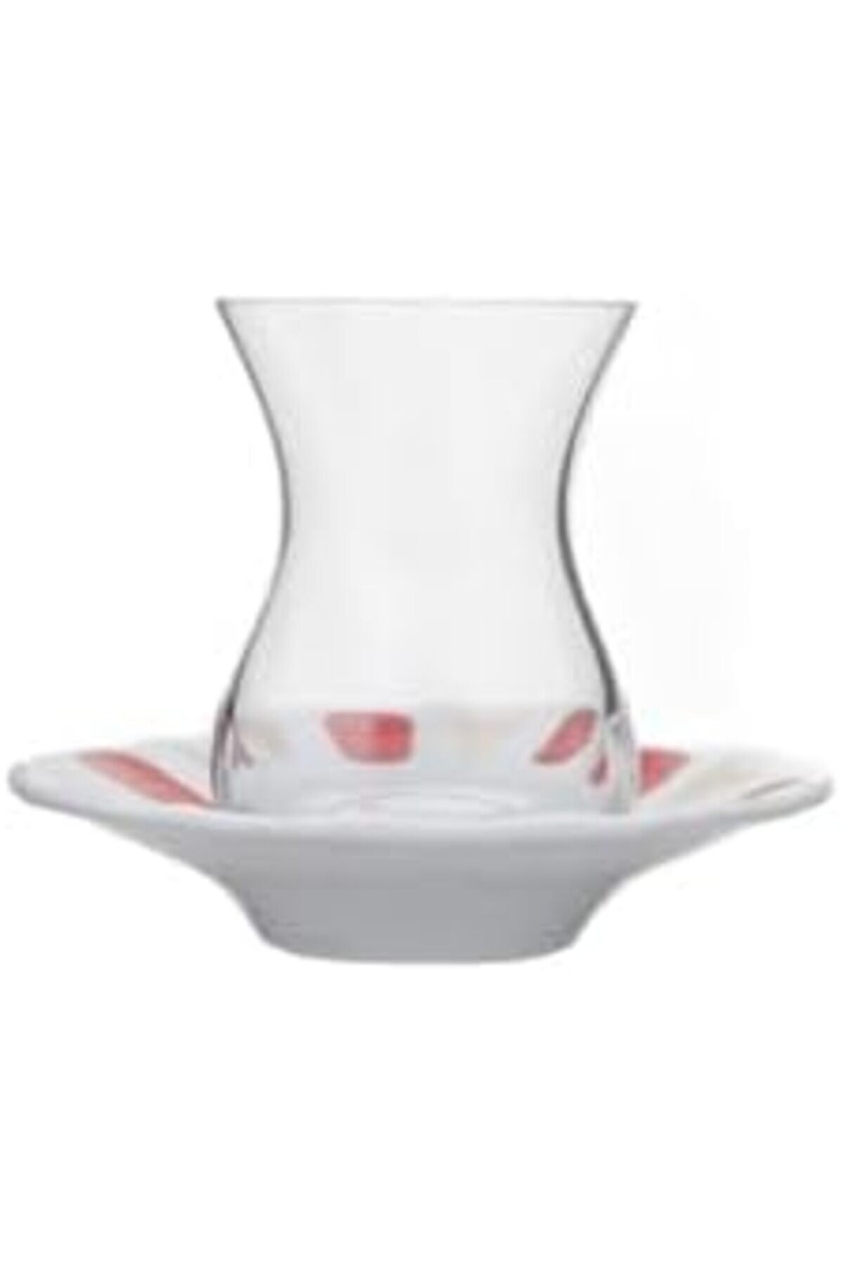 Shopverse Kırmızı Yaldız Tutku 12 Par&ccedil;a 6 Ki̇şi̇li̇k &Ccedil;ay Takımı Trendfli̇ck 1014773