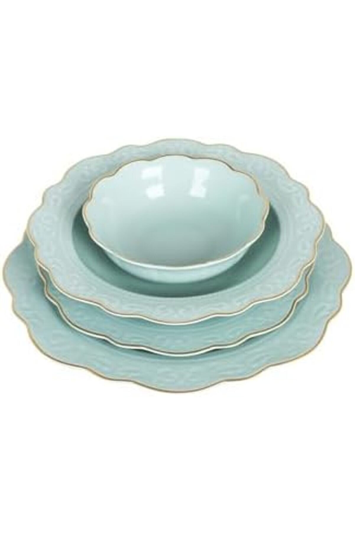 Shopverse Art 24 Parça Yemek Takımı Mi̇nt Trendfli̇ck 1014773