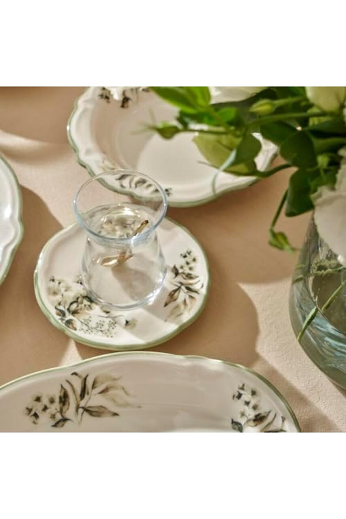 Shopverse Juli̇a 26 Parça 6 Ki̇şi̇li̇k Kahvaltı Takımı Yeşi̇l Trendfli̇ck 1014773