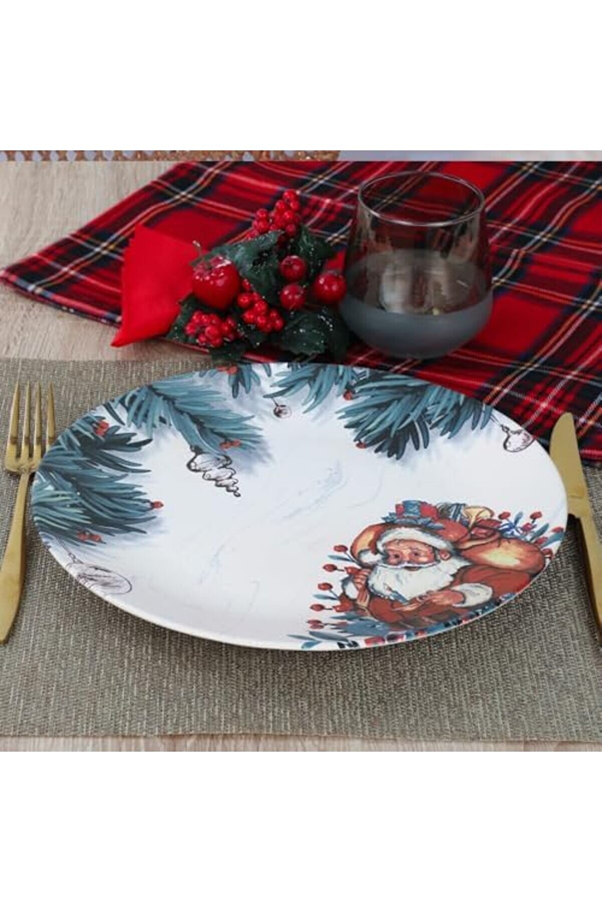 Shopverse Tonton Baba Servi̇s Tabağı 26 Cm 1 Adet 17955 Trendfli̇ck 1014773