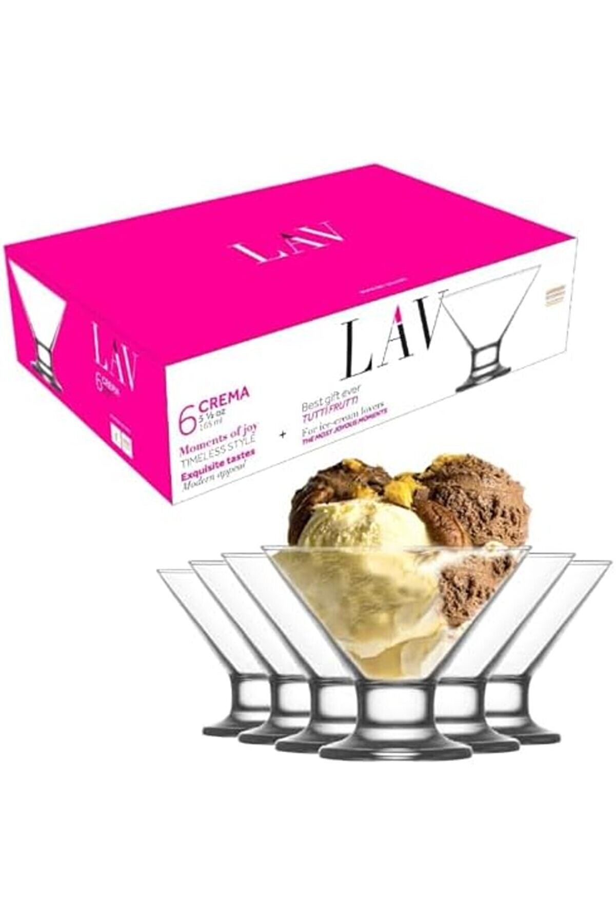 Shopverse Crema 6 Lı Dondurmalık-Tatlı Servi̇si̇, Crema, 62467165 Cc, Şeffaf Trendfli̇ck 1014773
