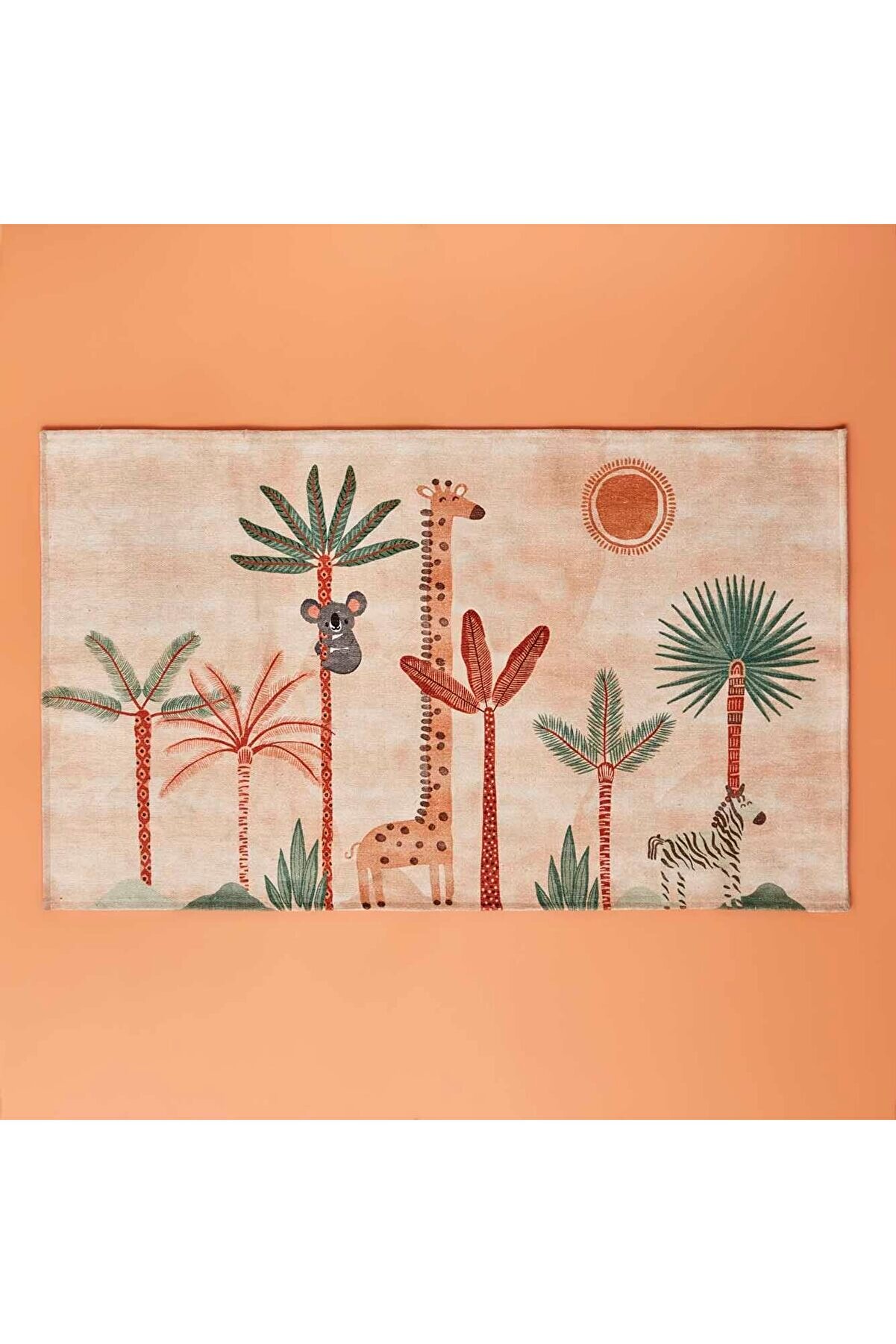 STOREMAX shopverse Kids Hayvan Baskılı%100 Kilim, Somon, 80x150 cm trendflick 1014773
