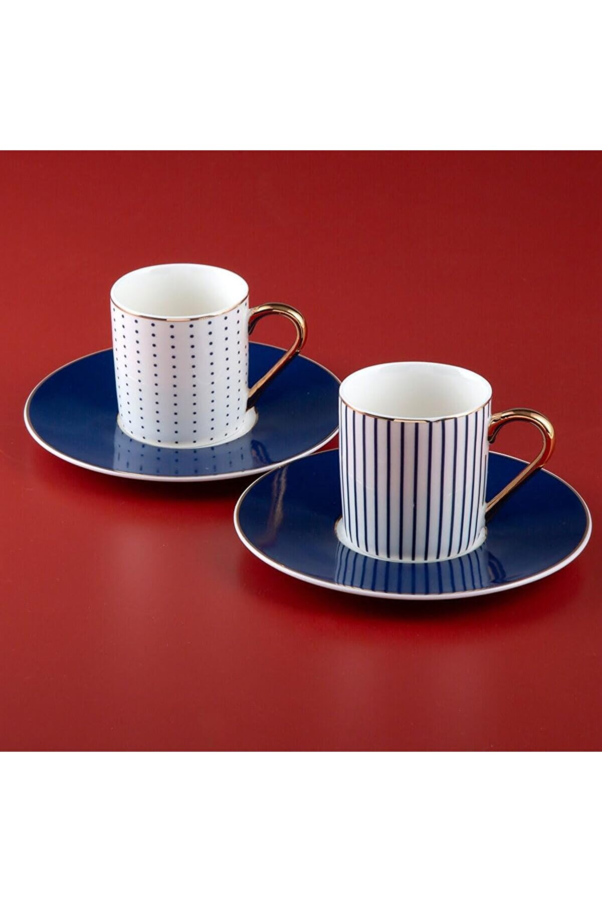 STOREMAX shopverse Navy 2 Kişilik Kahve Fincan Takımı 90 ml, Renkli trendflick 1014773
