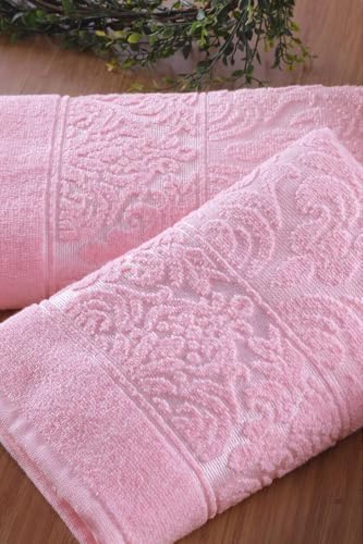 Shopverse Teksti̇l Soft | 2 Li̇ 50X90 Cm El&Y&uuml;z Havlu Seti̇ Pembe Trendfli̇ck 1014773