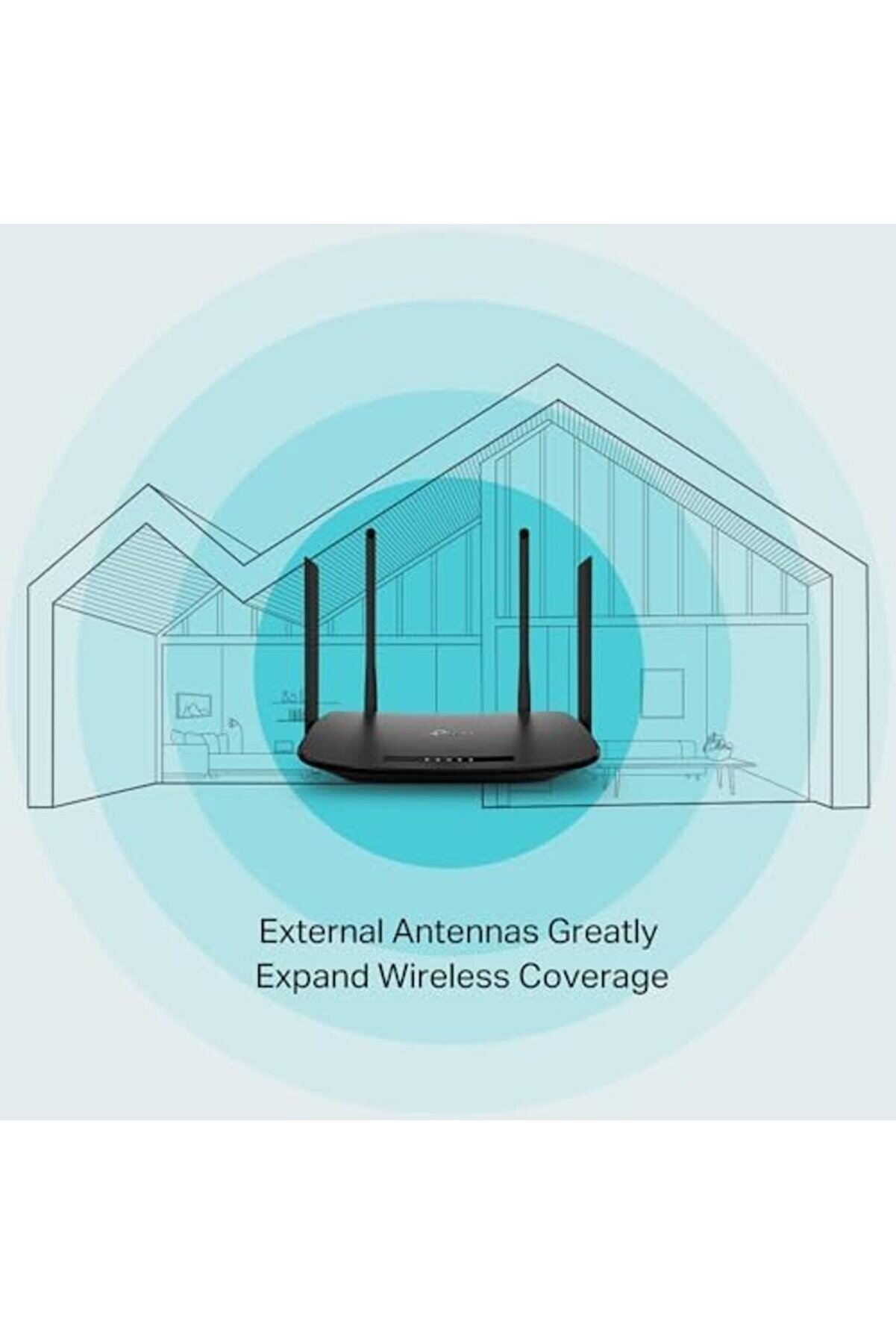 Shopverse Vr300, Ac 1200 Mbps Fi̇ber/Vdsl/Adsl Modem Router Trendfli̇ck 1014773