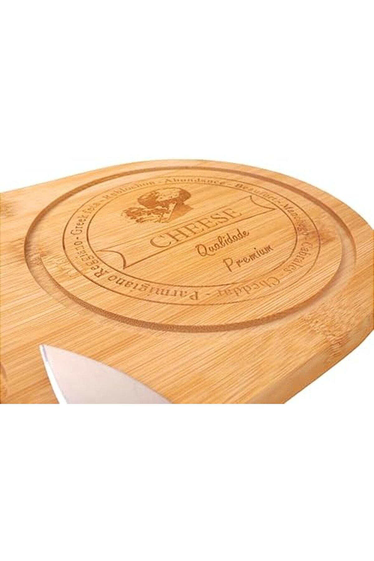 Shopverse Bambu Peyni̇r Sunum Tabağı, Meyve Yi̇yecek Tahta Sunum Tabağı 4 Parça | Ve Şık Bambu Peyni̇r