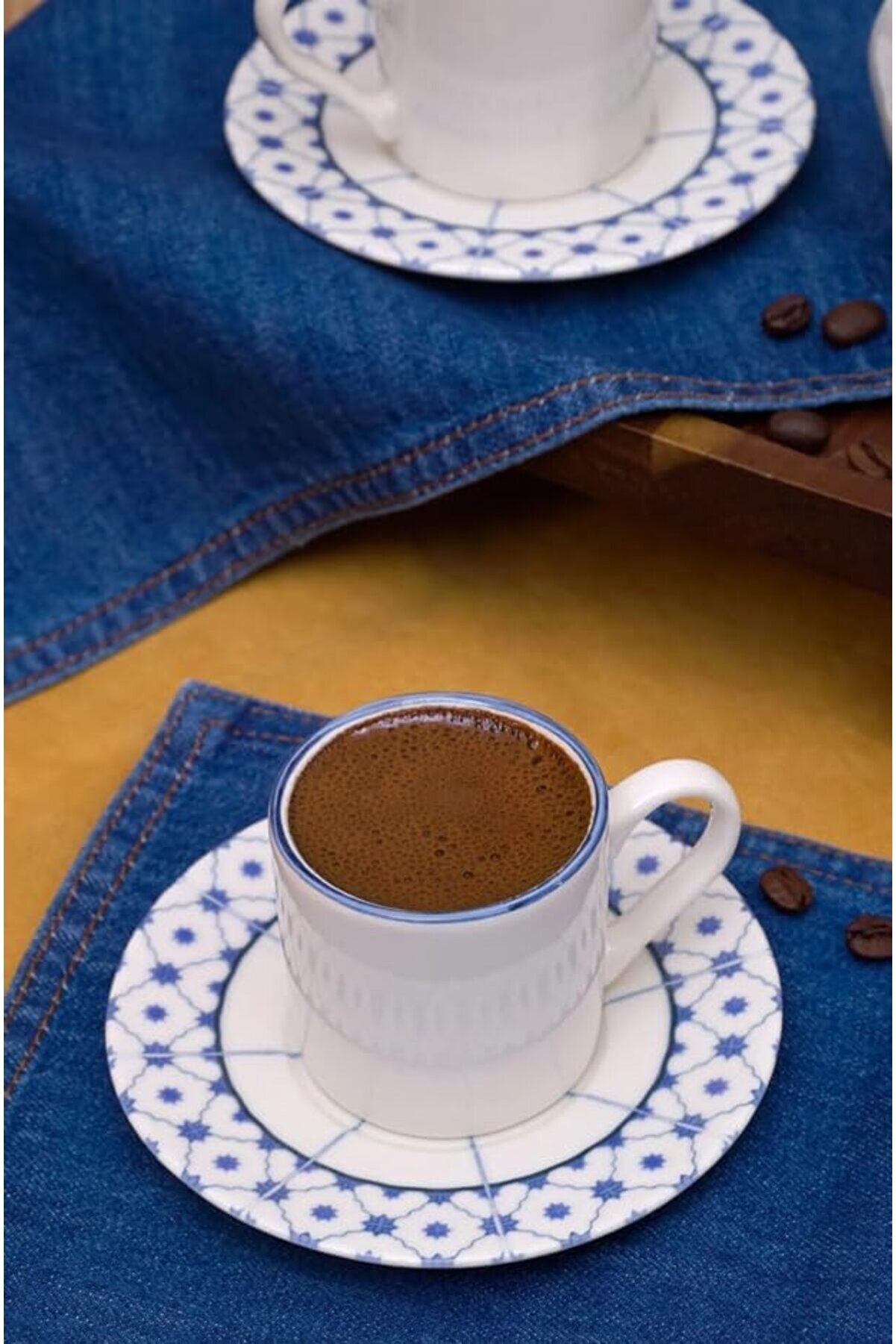 Shopverse Heda Yıldız 12 Parça 6 Ki̇şi̇li̇k Kahve Fi̇ncan Takımı - Trendfli̇ck 1014773